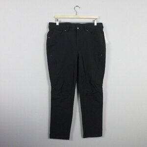 Duluth Trading Company Women's Flexpedition Slim Leg Pants Hiking 14 Black 406